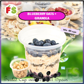 Overnight Oats - Blueberry Coconut N200, 9'Oz | 40 cups onwards