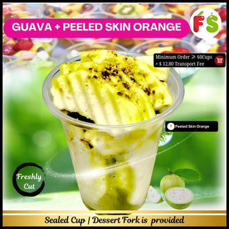 Guava+ PeeledSkin Orange ,9'Oz Wt:120g+/- 蕃石榴+橙皮(杯)