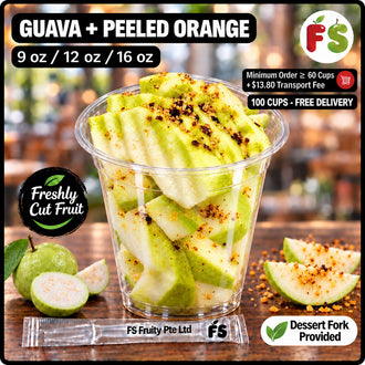 Guava+ PeeledSkin Orange ,9'Oz Wt:120g+/- 蕃石榴+橙皮(杯)