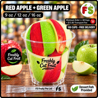Red & Green Apple 12'Oz Wt: 150g± | 红/青蘋果 (杯)