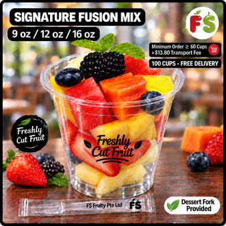 Choose 3 Fruits + 1 Premium + 1 Topping
Available Size: 9'oz/12'oz/16'oz