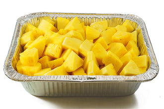 Pineapple Fruit Platter - 5KG , Big Aluminium Tray   ( length: 50cm Width: 30cm) 
-ONLY Pineapple-