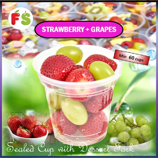 Strawberry + Seedless Grapes  +/-  草梅+葡萄