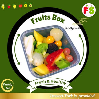 Square Box, SQ450, Wt 260g+/- |  Select 6 Fruits + 1 premium