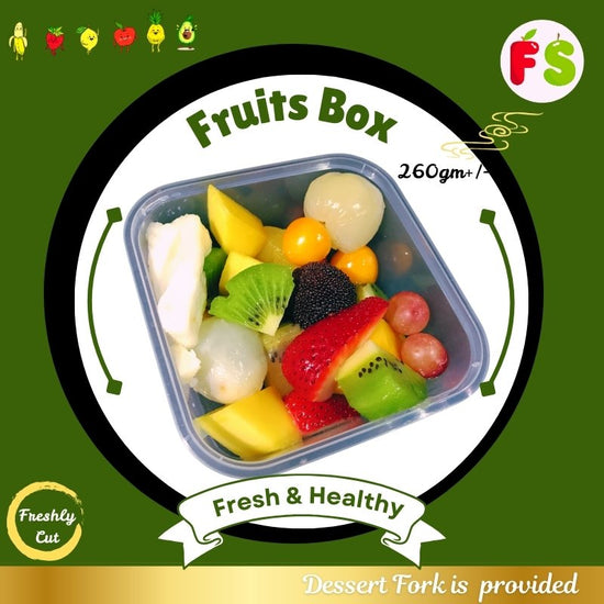 Square Box, SQ450, Wt 260g+/- |  Select 6 Fruits + 1 premium