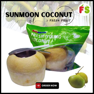 Sunmoon Brand Precut Coconut
(Spoon & Straw included) -(20pcs/Bxs)