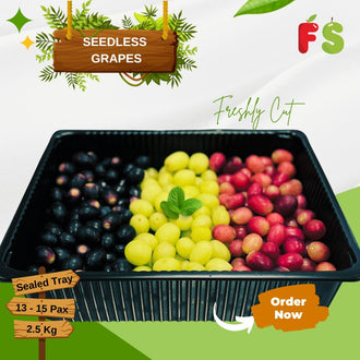 Red/Green/Black SL grapes Sealed Tray,  2.5KG