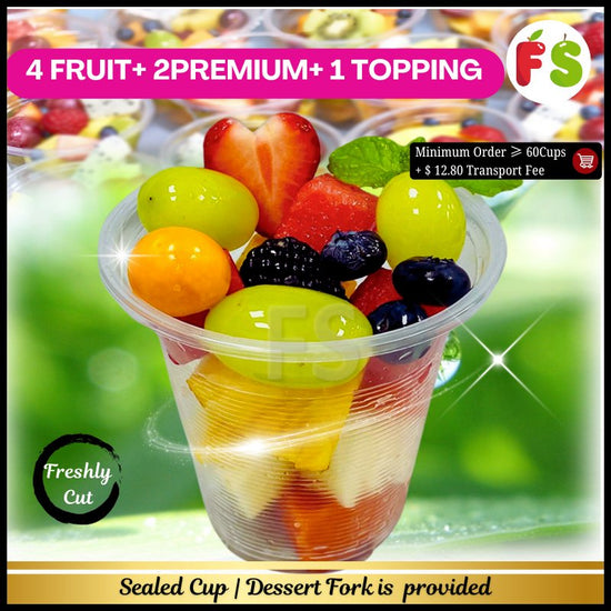 4 Normal Choice + 2 Premium +1 topping ( Available Size: 9/12/16'Oz)