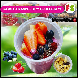 Acai Strawberry Blueberry - 9'Oz  Wt: 180gsm +/- | 40 cups onwards