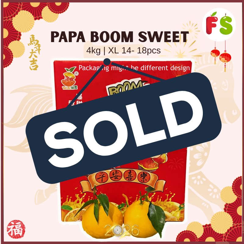 SYTD⭐️PAPA PAPA XL Mandarin XL 14-18 pcs, 4KG | 耙耙柑 – FS Fruity Pte Ltd