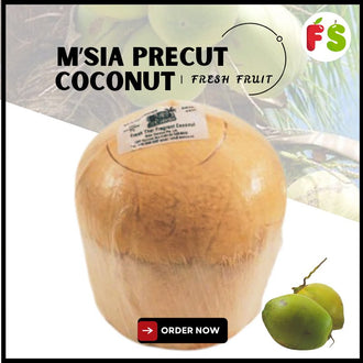M'sia Natural Precut Young Coconut  2pcs Bundle  香椰