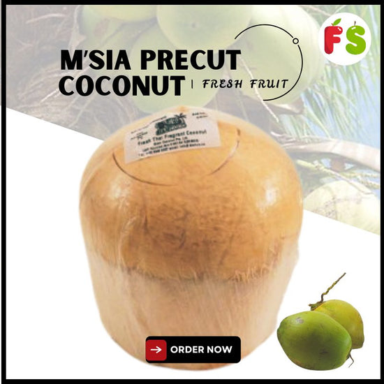 M'sia Natural Precut Young Coconut  2pcs Bundle  香椰