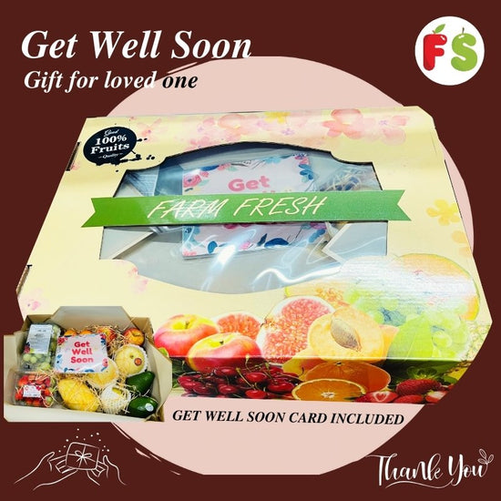 Fruit Gift Box + Get Well Soon Card ( 2 days order inadvance)