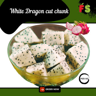 White dragon fruit Cut Chunk | Minimum to purchase 2KG