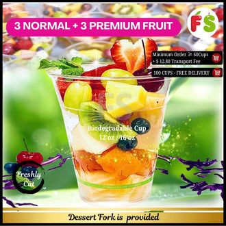 Biodegradable Cup,  , 3 Normal + 3 premium fruits
12'Oz -170gsm | 16'Oz - 230gsm