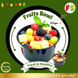 Assorted Cut Fruit Cowl , 24'Oz/ 310g+/- | 6 fruits+Berries+1 topping