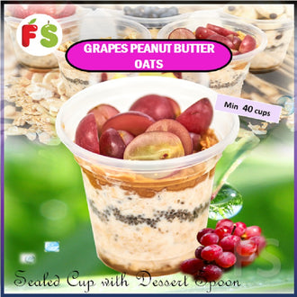 Overnight Oats - Peanut Butter Grapes N200, 9'Oz | 40 cups onwards
