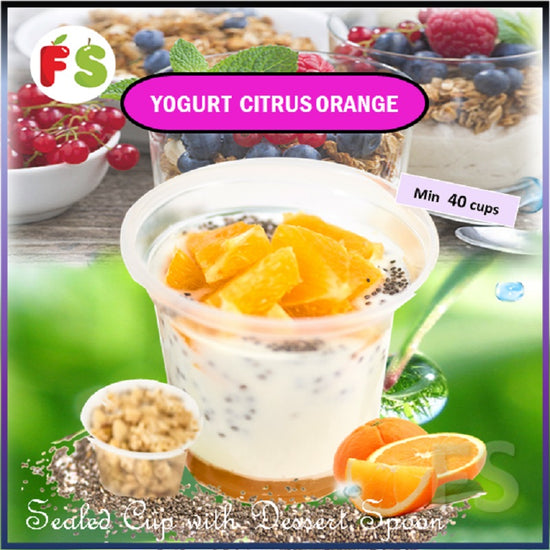 Yogurt Citrus Orange - N200, 9'Oz Wt: 200 gsm +/-| 40 cups onwards