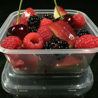 Assorted Berries in a small Rounded Sealed Cup 